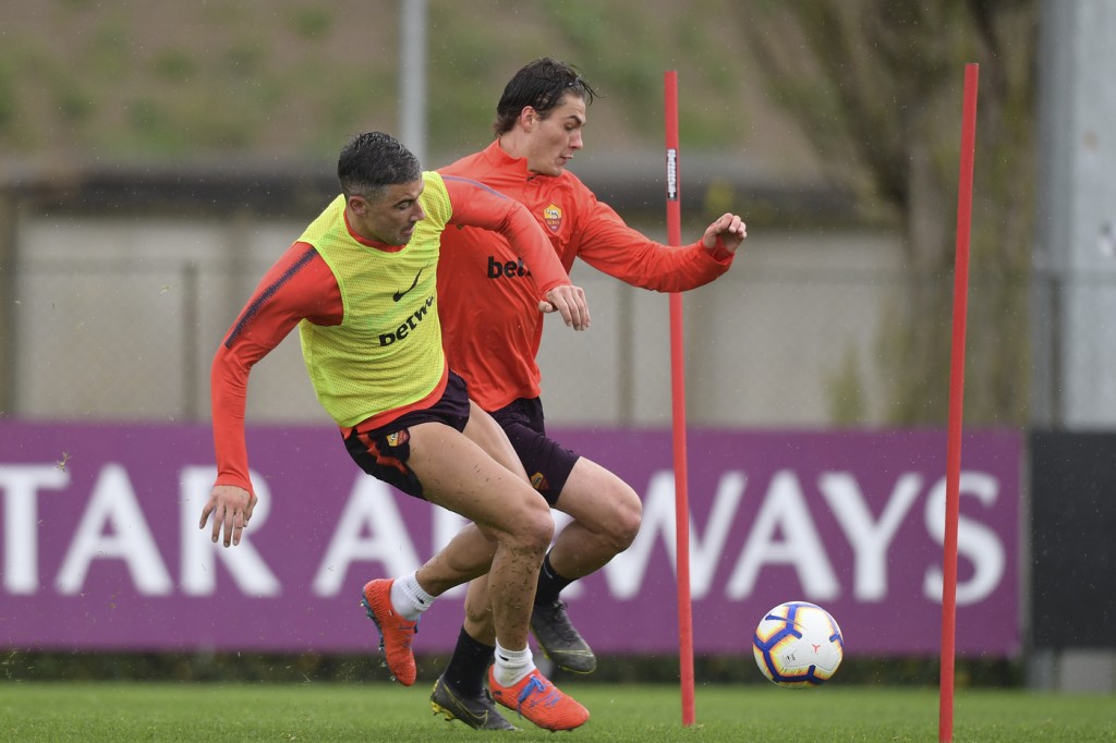Schick Kolarov Trigoria Allenamento 9
