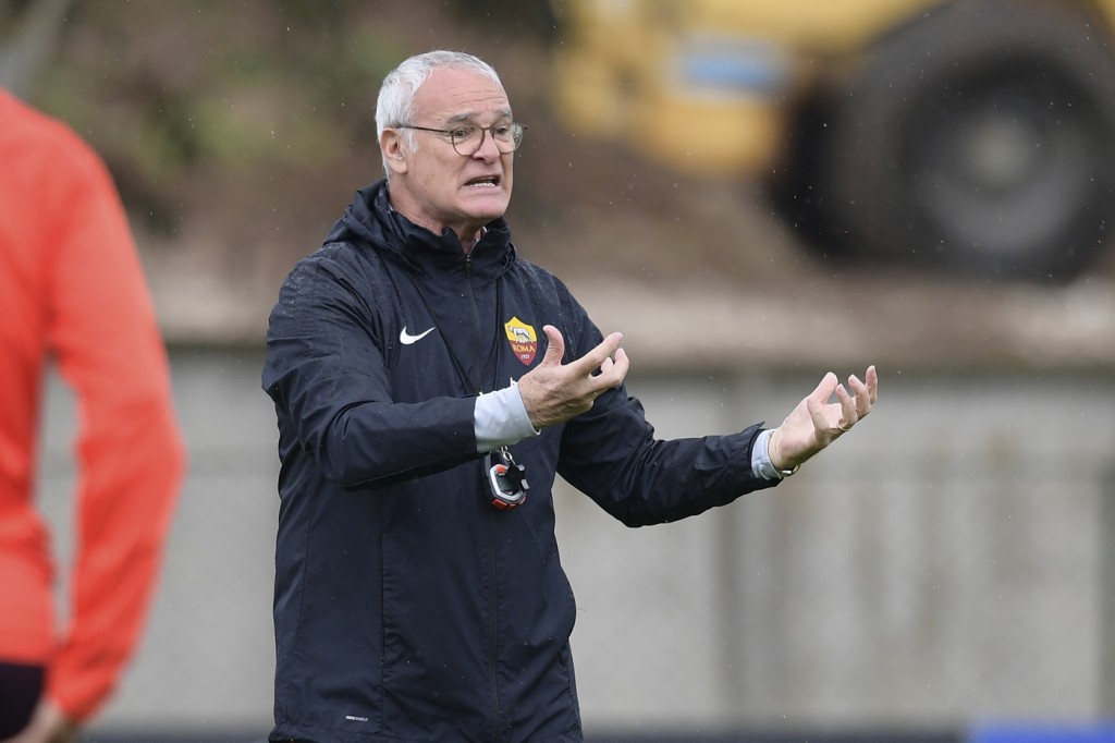 Ranieri Sessione di allenamento dell'AS Roma
