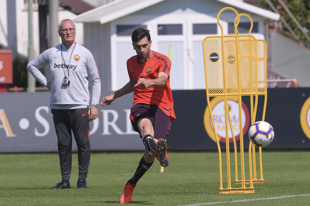 Roma_allenamento_Trigoria_Pastore