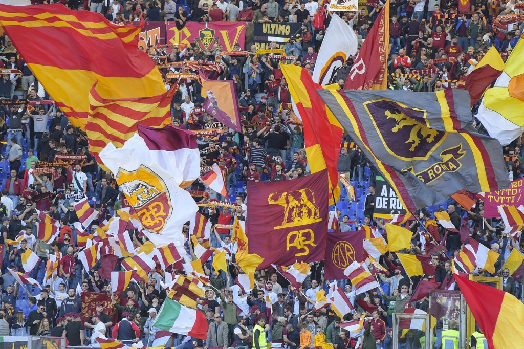 tifosi curva sud Roma vs Cagliari - Serie A 2018/2019
