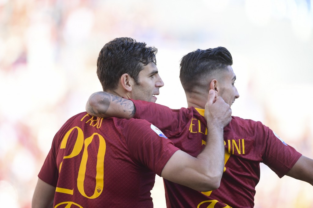fazio pellegrini Roma vs Cagliari - Serie A 2018/2019