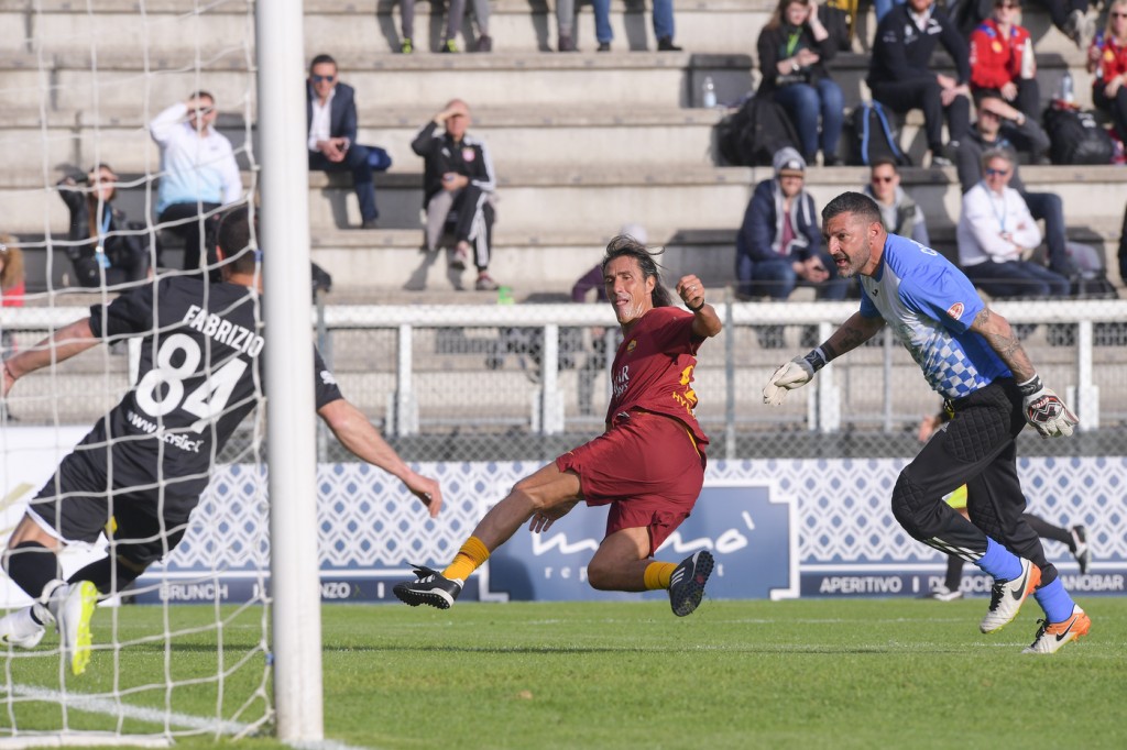 delvecchio AS Roma, partita amichevole tra AS Roma Legends e Nazionale Piloti