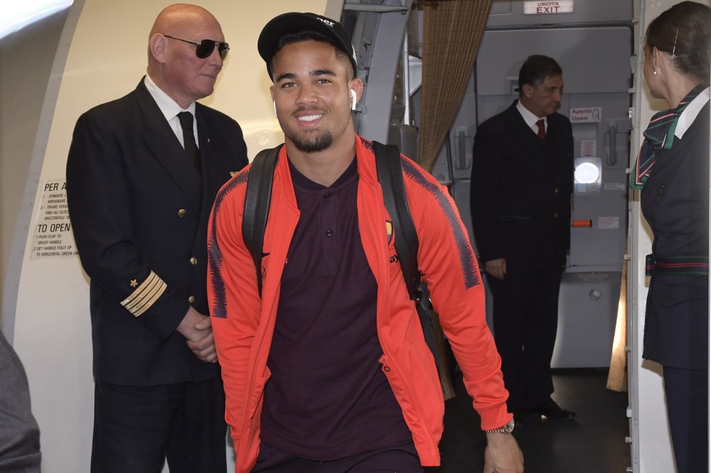 kluivert AS Roma, il viaggio in aereo per la trasferta di Genova