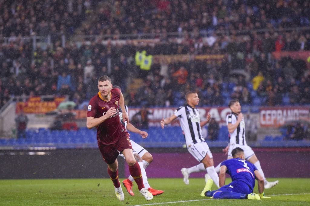 dzeko Roma vs Udinese - Serie A Tim 2018/2019