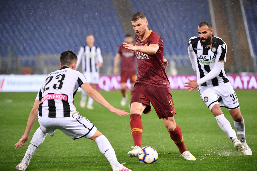 dzeko Roma vs Udinese - Serie A Tim 2018/2019