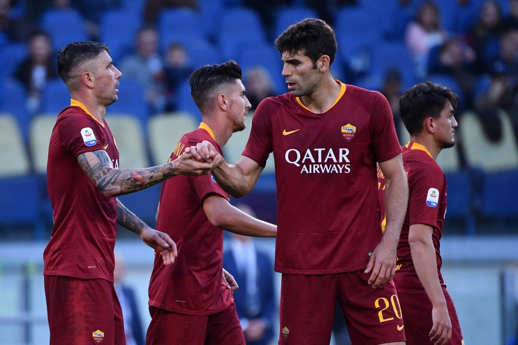 fazio kolarov Roma vs Cagliari - Serie A 2018/2019