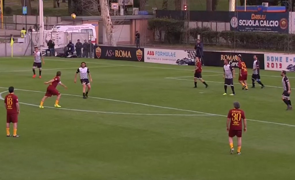 totti screen video roma legends