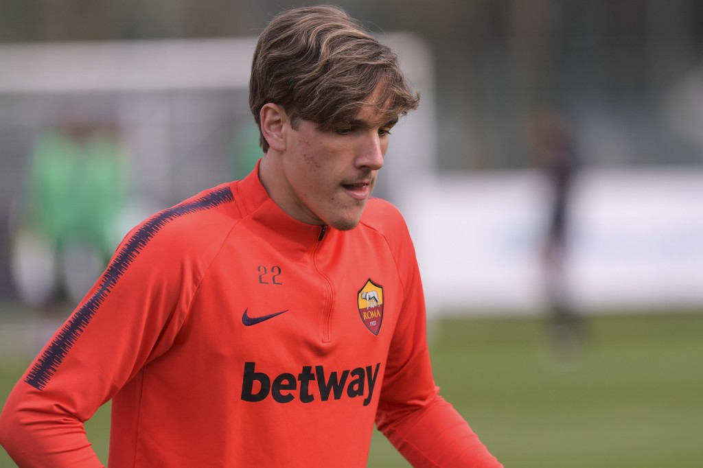 As Roma_Trigoria_Allenamento_Zaniolo