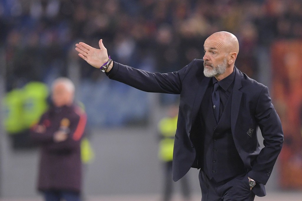 pioli Roma vs Fiorentina - Serie A TIM 2018/2019