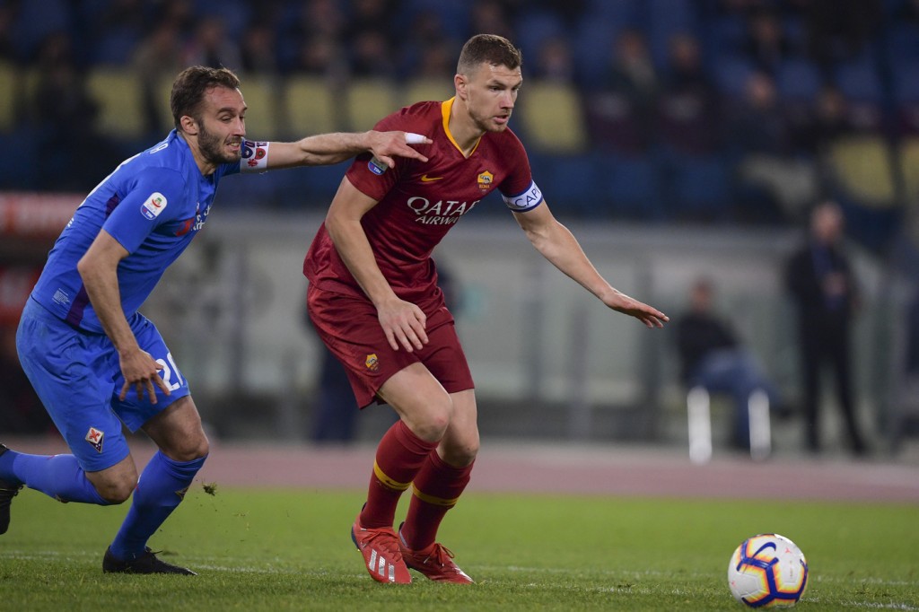 dzeko Roma vs Fiorentina - Serie A TIM 2018/2019