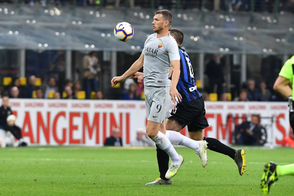 dzeko Inter vs Roma - Serie A Tim 2018/2019