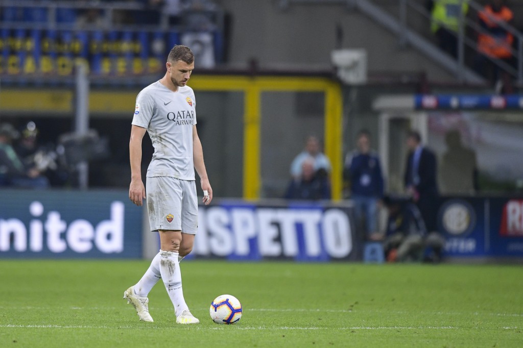 dzeko Inter vs Roma - Serie A Tim 2018/2019