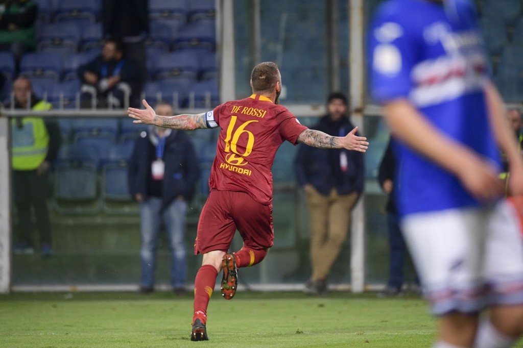 de rossi Sampdoria vs Roma - Serie A TIM 2018/2019