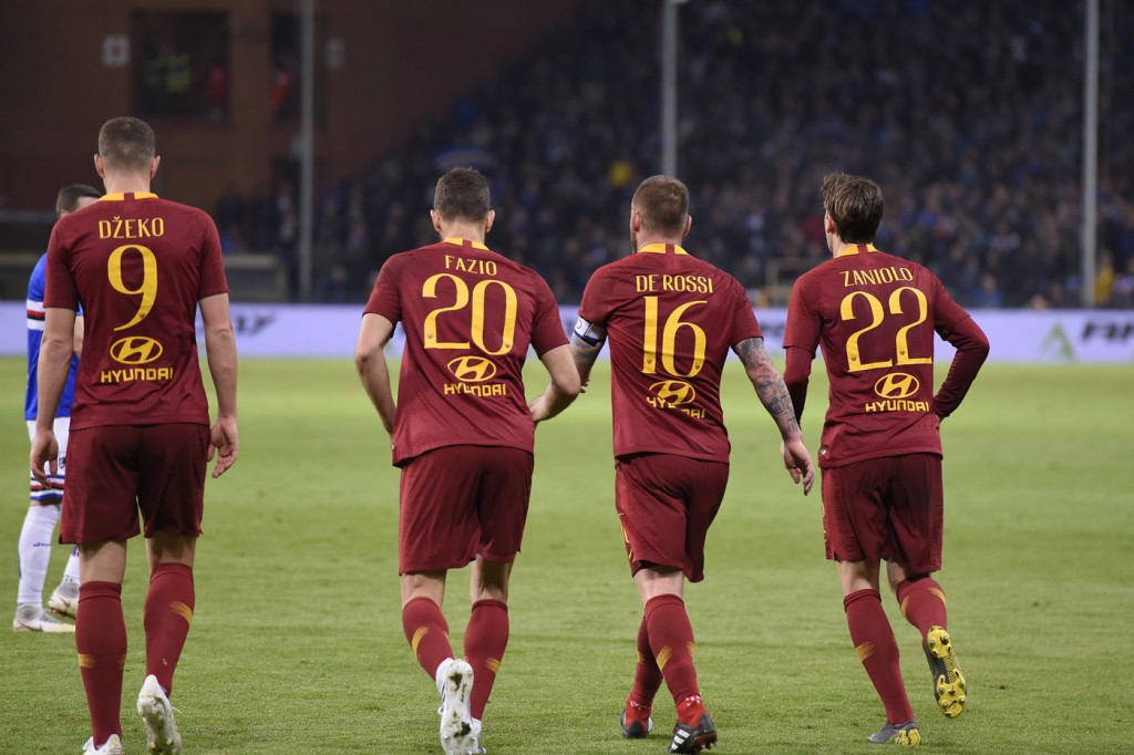 sampdoria_roma_66 de rossi fazio dzeko zaniolo