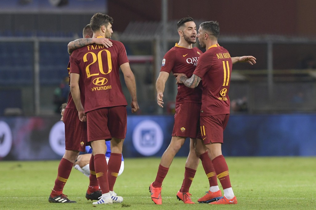 sampdoria_roma_70 kolarov fazio manolas esultanza