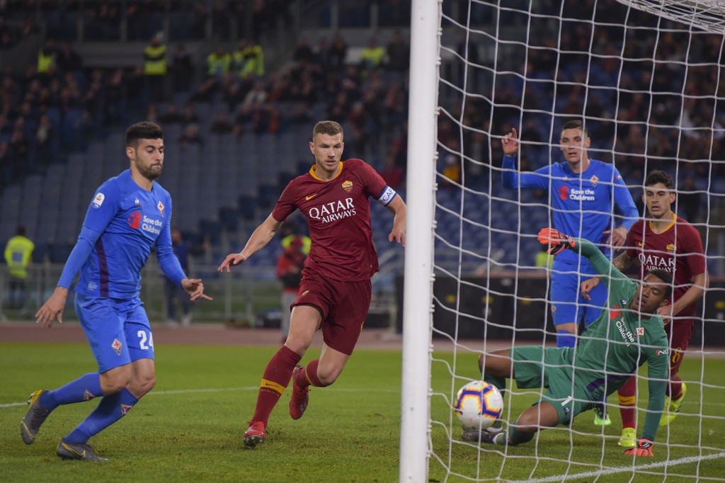 dzeko Roma vs Fiorentina - Serie A TIM 2018/2019