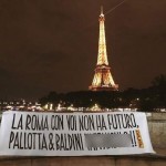 striscione parigi pallotta baldini