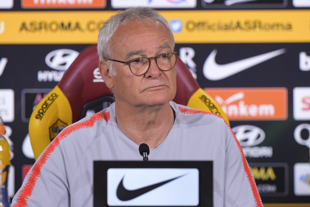 AS Roma, conferenza stampa dell'allenatore Claudio Ranieri