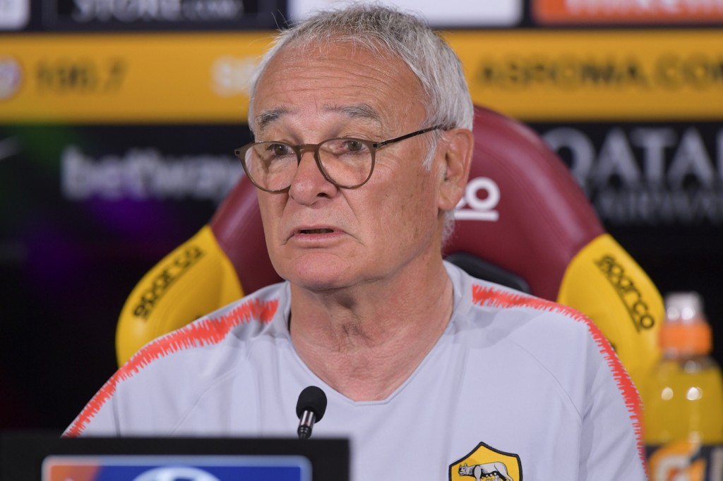 AS Roma, conferenza stampa dell'allenatore Claudio Ranieri