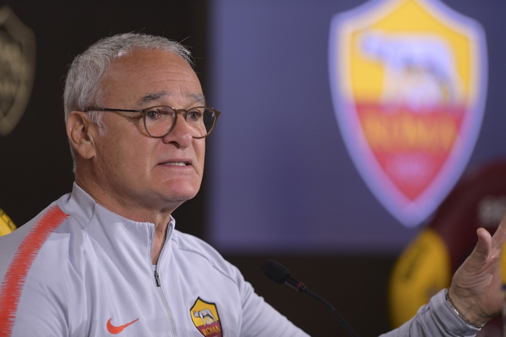 AS Roma, conferenza stampa dell'allenatore Claudio Ranieri
