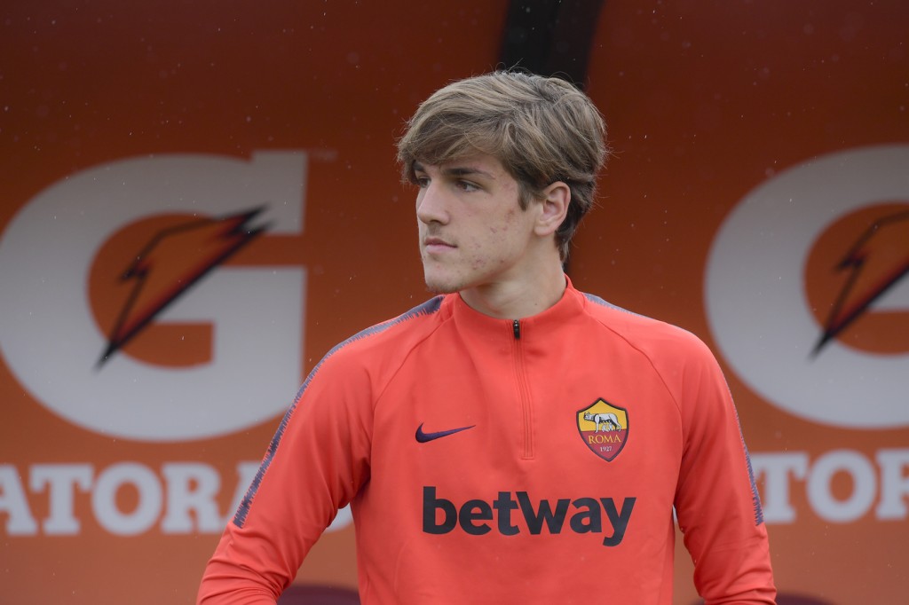zaniolo Sessione di allenamento dell'AS Roma