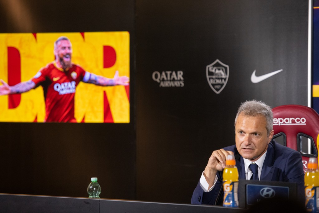 fienga AS Roma, De Rossi lascia: la conferenza stampa del Capitano