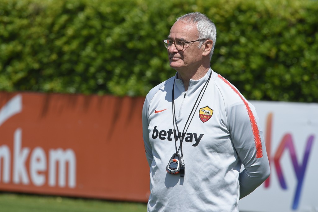 Ranieri Sessione di allenamento dell'AS Roma