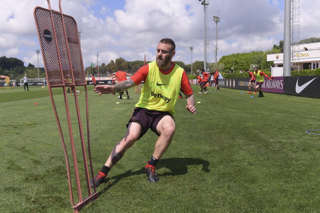 De Rossi Sessione di allenamento dell'AS Roma