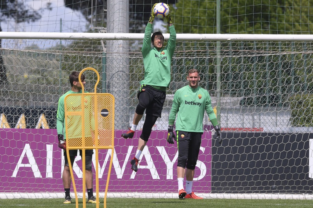 As Roma_Trigoria_Allenamento_Mirante_Olsen