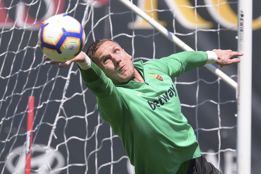 Olsen Sessione di allenamento dell'AS Roma