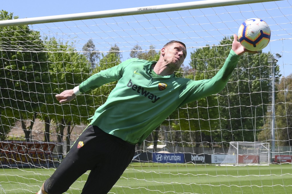 Olsen Sessione di allenamento dell'AS Roma