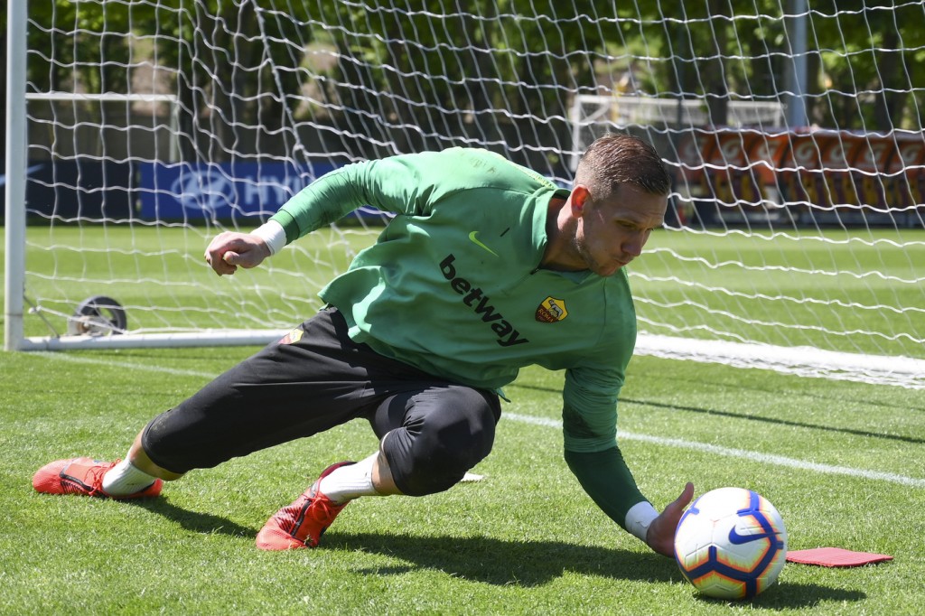 Olsen Sessione di allenamento dell'AS Roma
