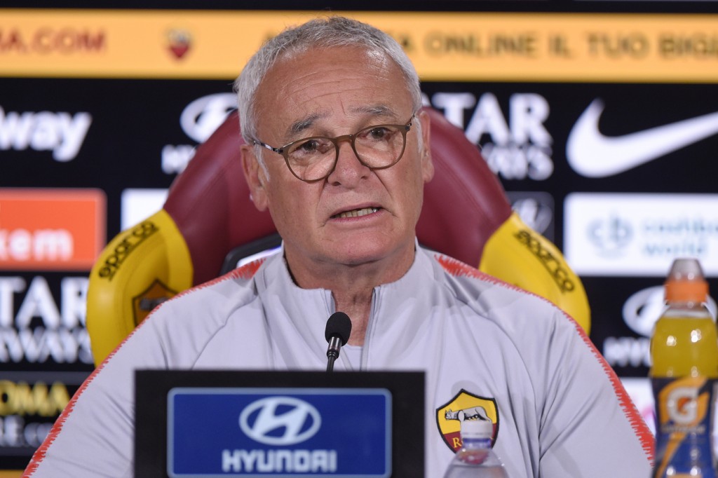 AS Roma, conferenza stampa dell'allenatore Claudio Ranieri