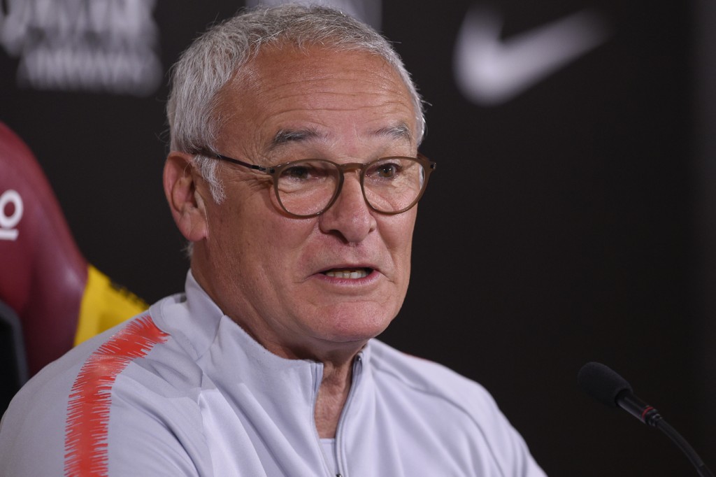 AS Roma, conferenza stampa dell'allenatore Claudio Ranieri