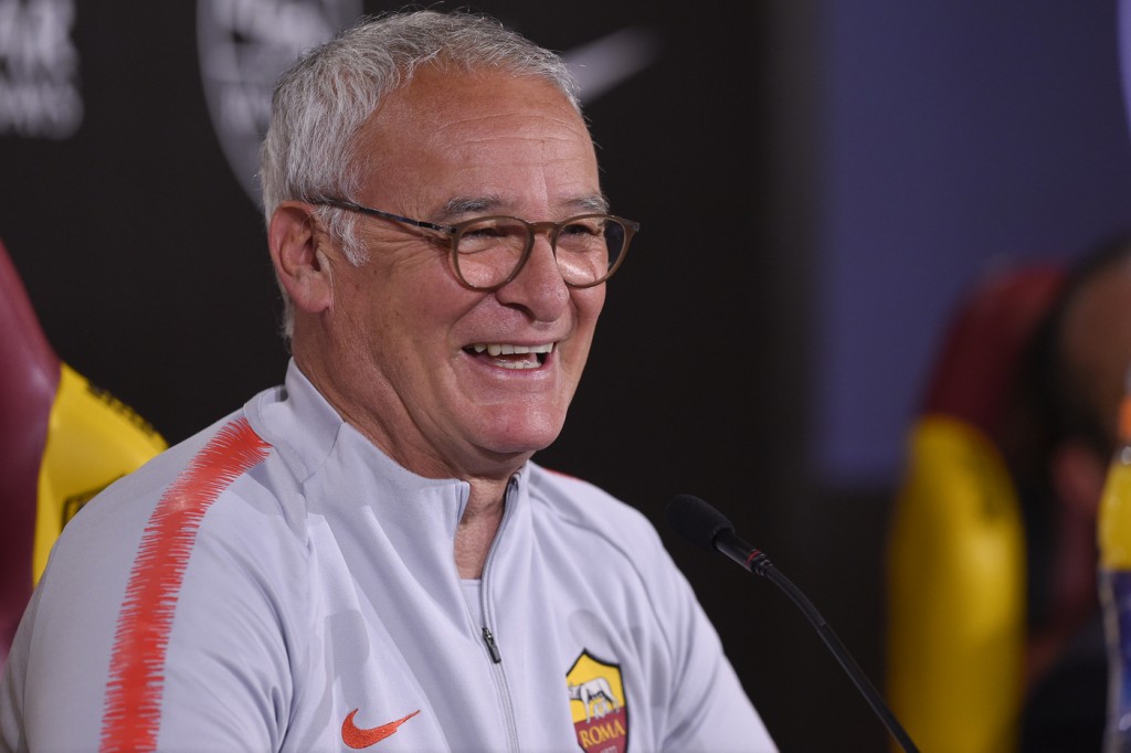 AS Roma, conferenza stampa dell'allenatore Claudio Ranieri
