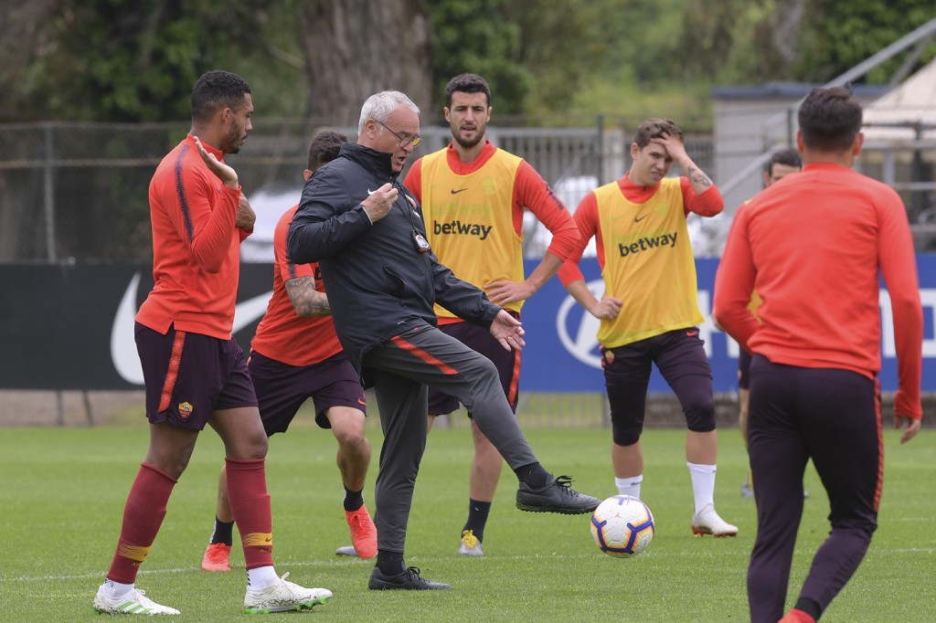 ranieri Sessione di allenamento dell'AS Roma