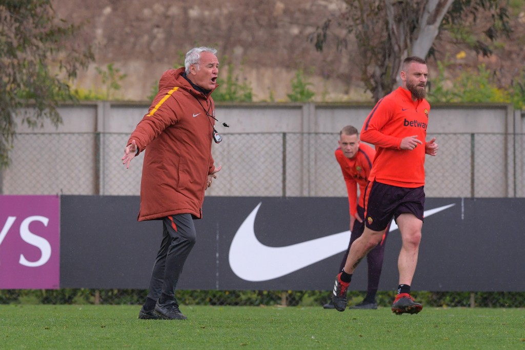 ranieri de rossi AS Roma, allenamento a Trigoria