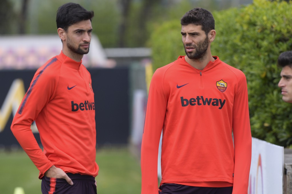 fazio pastore AS Roma, allenamento a Trigoria