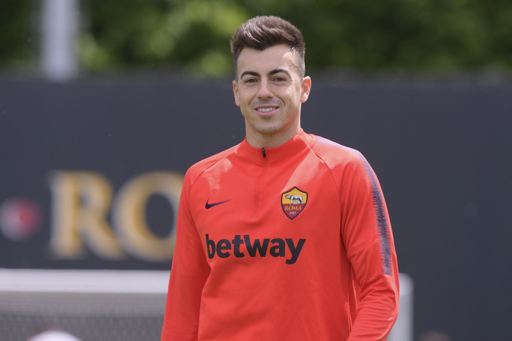 el shaarawy AS Roma, seduta di allenamento al Centro sportivo di Trigoria