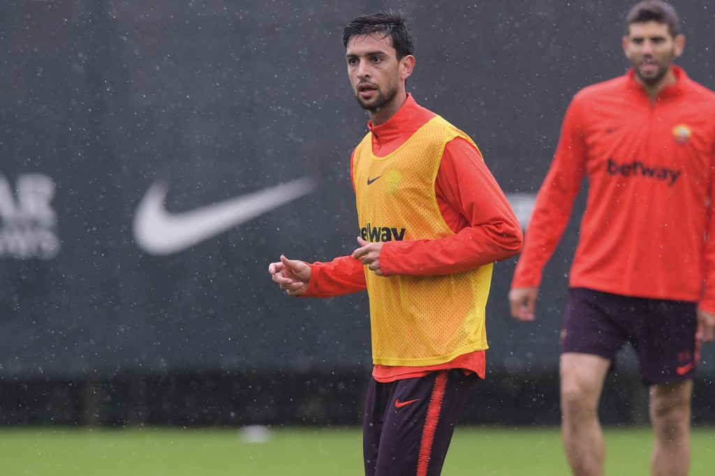 pastore AS Roma, allenamento pomeridiano a Trigoria