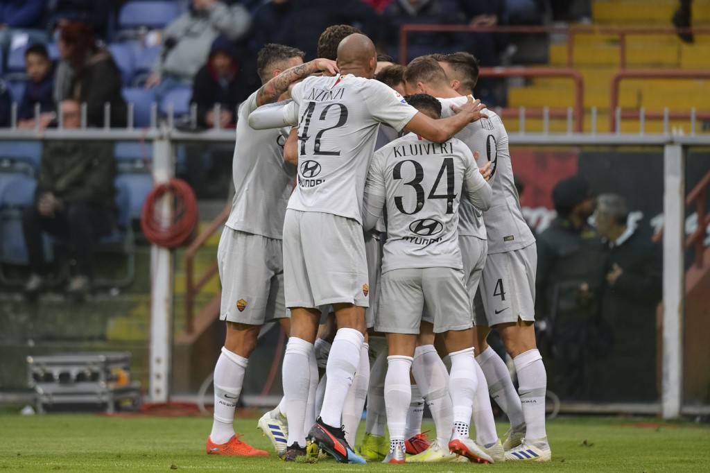genoa roma 4 esultanza