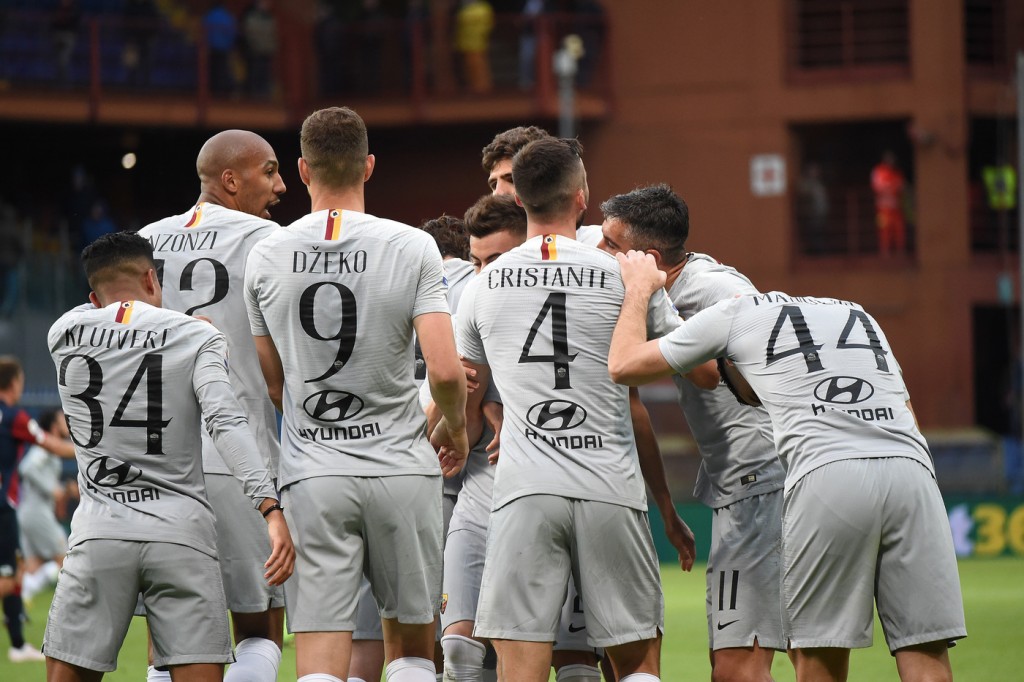 Genoa vs Roma esultanza