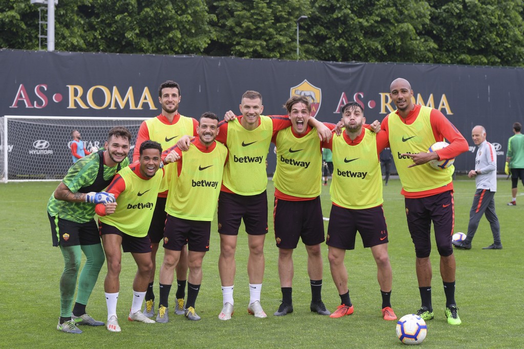 AS Roma, allenamento di rifinitura in vista del Parma