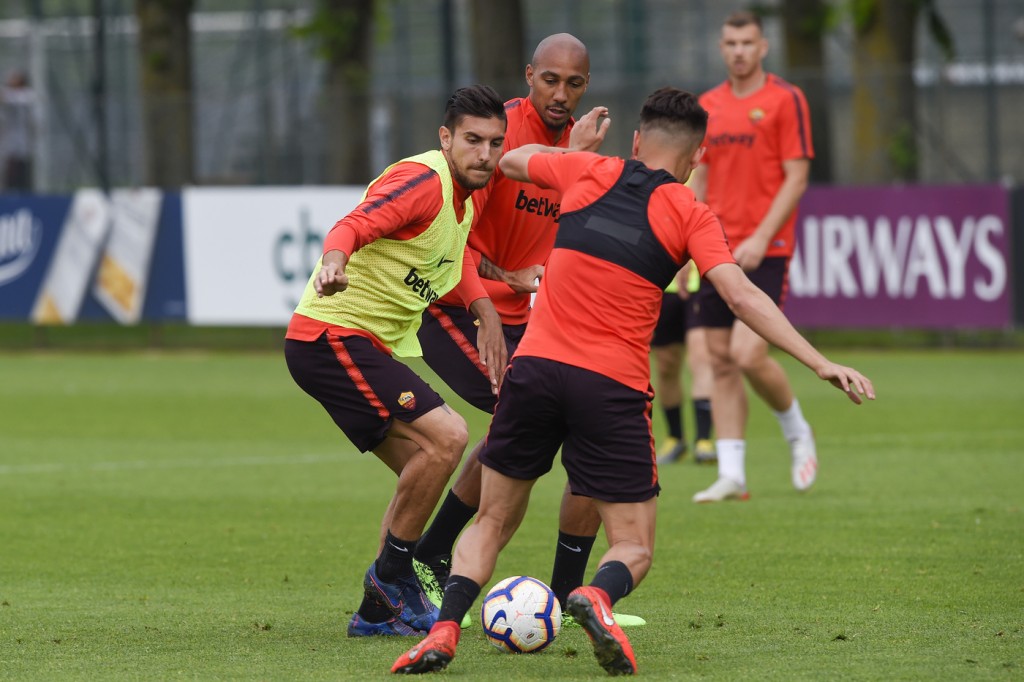AS Roma, allenamento di rifinitura in vista del Parma