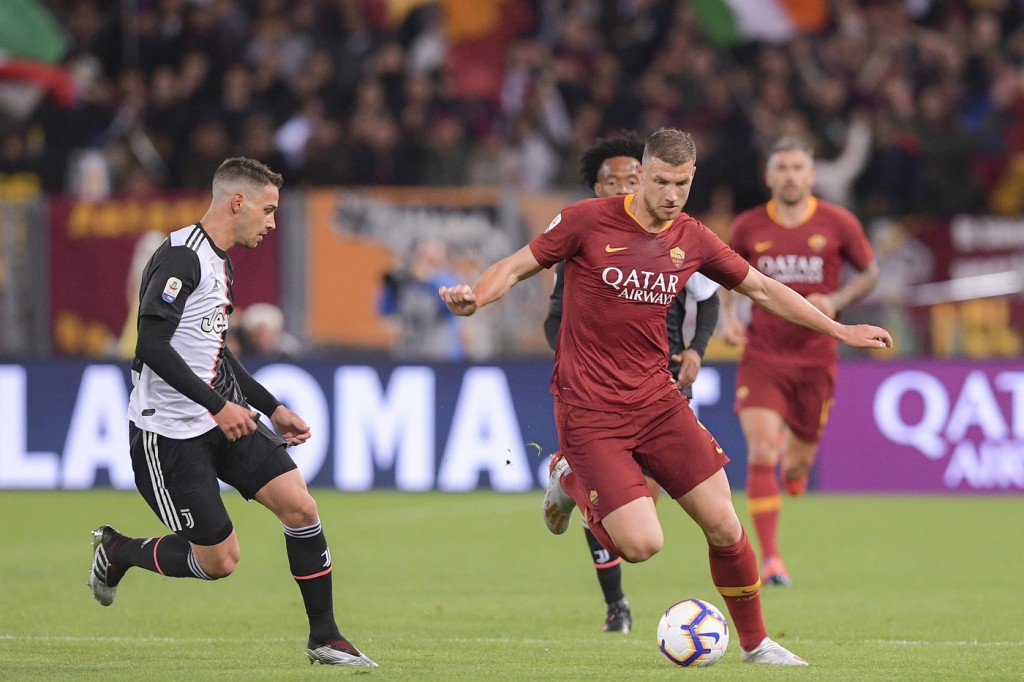 dzeko Roma vs Juventus - Serie A TIM 2018/2019Roma vs Juventus - Serie A TIM 2018/2019
