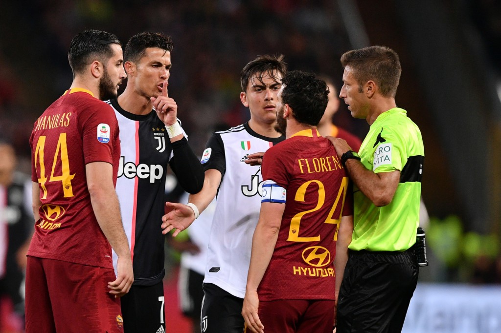 florenzi ronaldo Roma vs Juventus - Serie A TIM 2018/2019