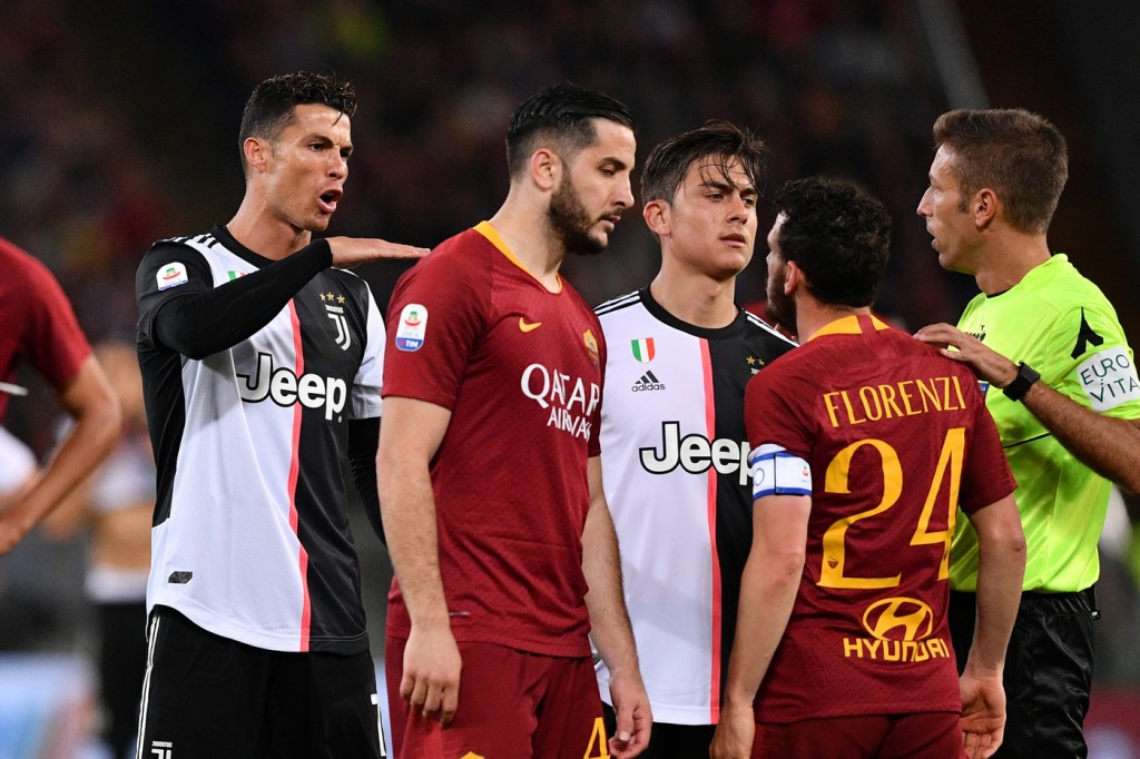 florenzi ronaldo Roma vs Juventus - Serie A TIM 2018/2019
