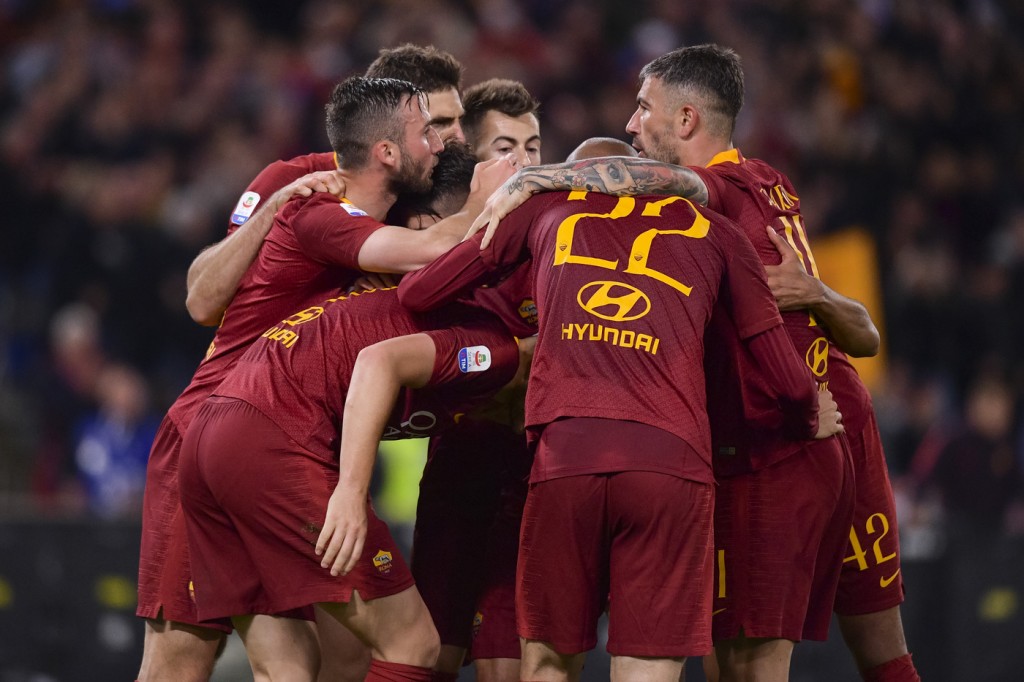 roma gol esultanza Roma vs Juventus - Serie A TIM 2018/2019Roma vs Juventus - Serie A TIM 2018/2019