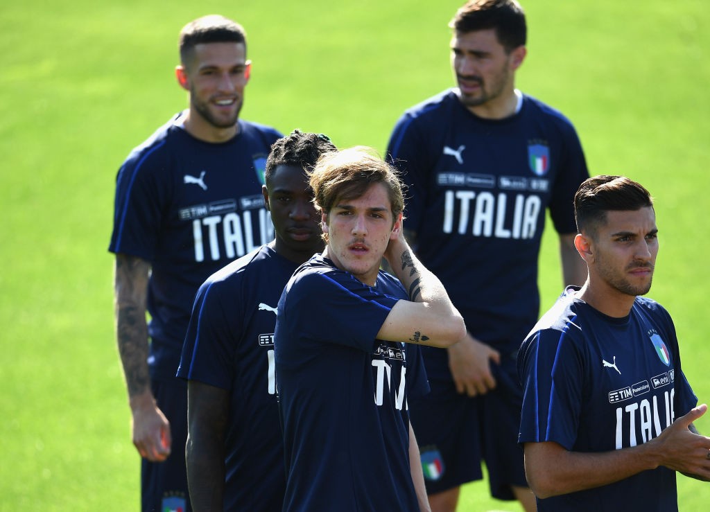 pellegrini zaniolo Italy Training Session And Press Conference
