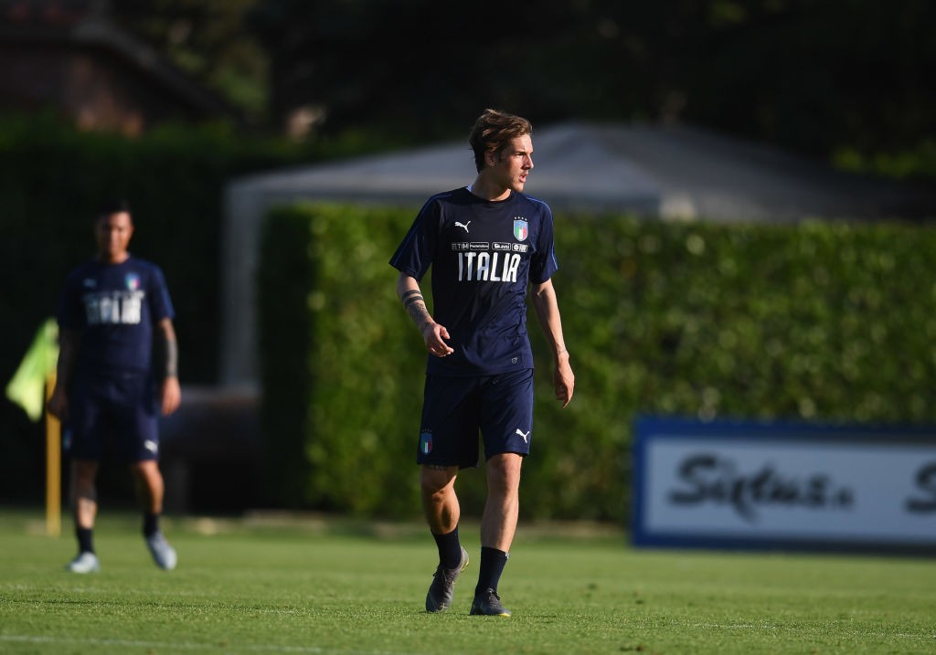 zaniolo italia Italy Training Session And Press Confernce